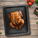 UNIQDEALZ ANTIHAFT 455x370x31 mm Backblech Fettpfanne antihaftbeschichtet/ passend für BSH-Gruppe 662999 – 00662999, 434038 kompatibel Bosch Siemens Neff Constructa Balay NEFF, Gorenje (Schwarz)