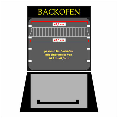 Uniq Dealz 465x375x25 mm Backrost / Backgitter/ Ofengitter/ Kombirost/ Grillrost  verchromt passend für Herde: BSH-Gruppe: Bosch Balay Constructa Siemens TeileNr. 00574876 / 574876